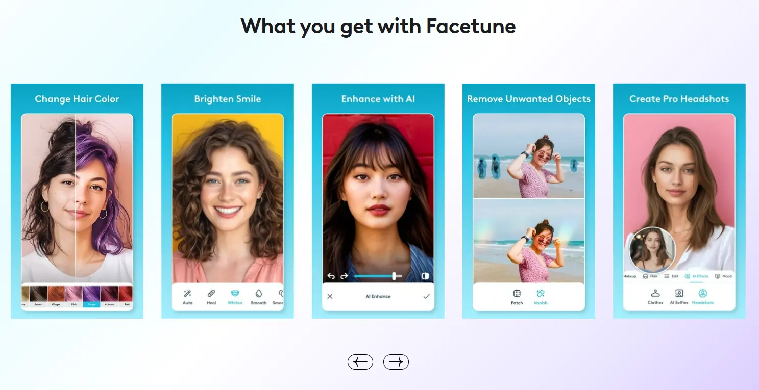 Facetune 核心功能展示