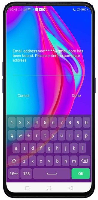通過郵件解鎖oppo手機