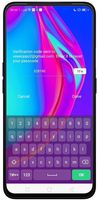 通過郵件解鎖oppo手機