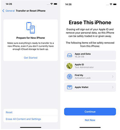 刪除iPhone的所有內容和設置