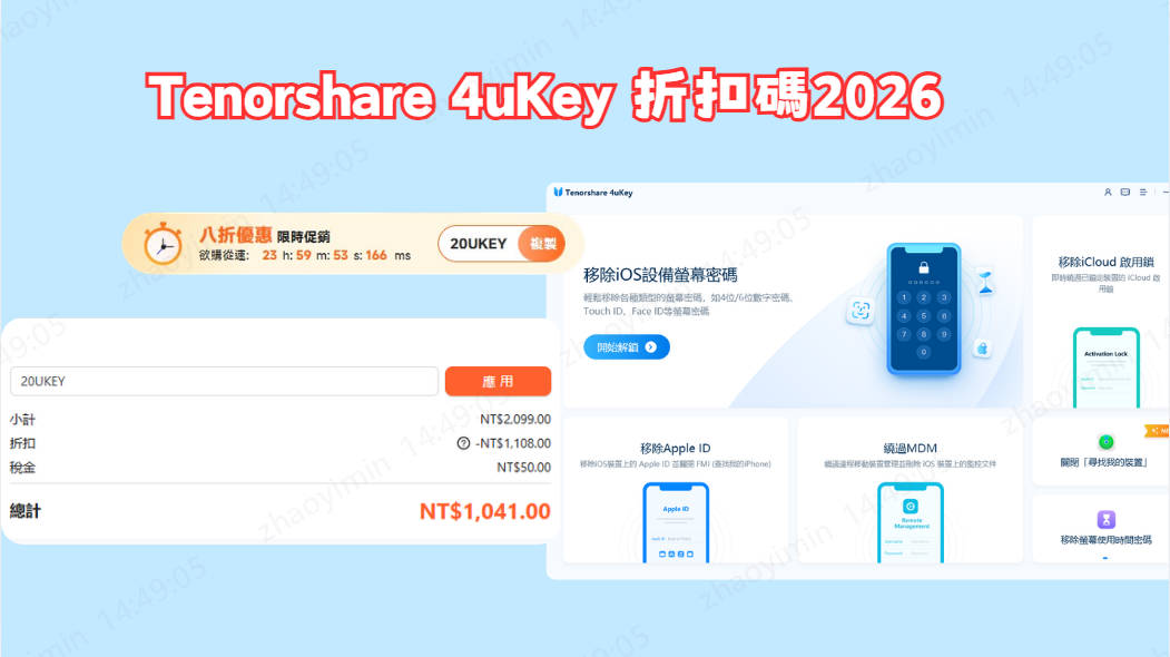 Tenorshare 4uKey 折扣碼最新優惠整理與省錢技巧