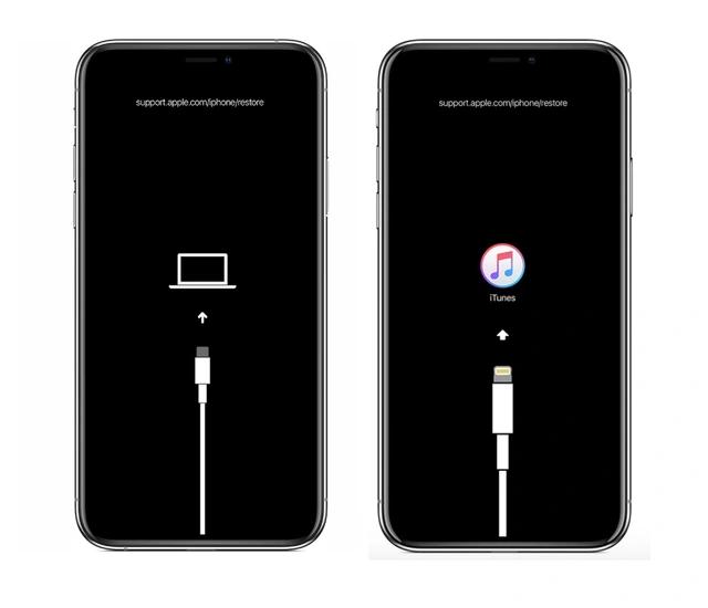 iTunes連接，進入恢復模式介面