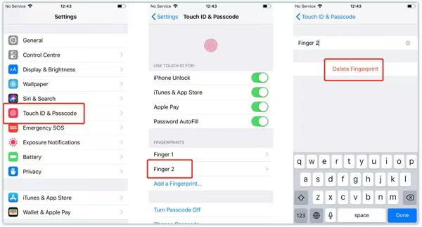 Touch ID 失效重新錄入