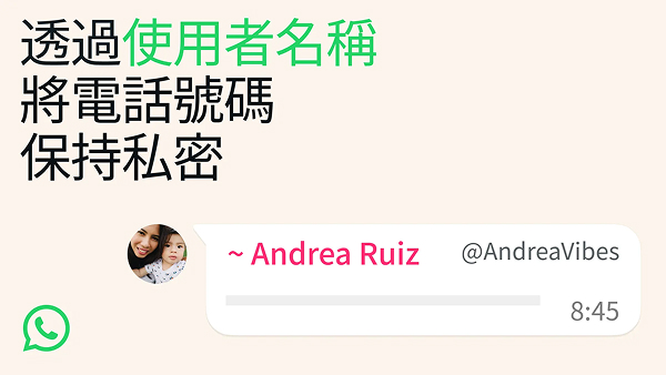 WhatsApp 預留用戶名稱是什麼