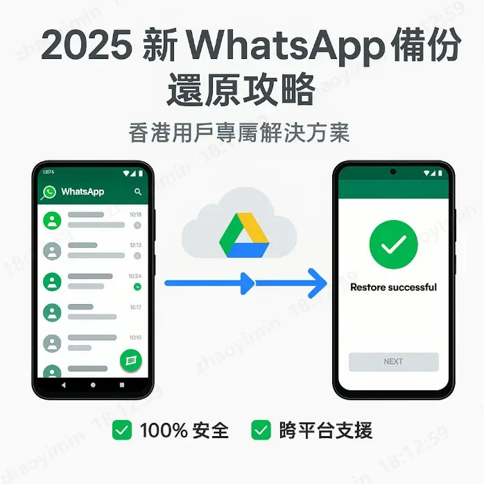 WhatsApp Android 備份還原流程圖解