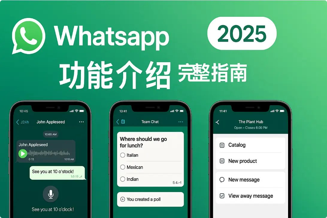 WhatsApp功能示意圖