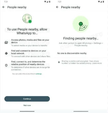 WhatsApp People Nearby